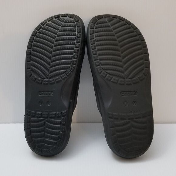 CROCS Classic Slide Sandal Size Men 7 Women 9 Black Double Strap Slip On 206761 main image 4